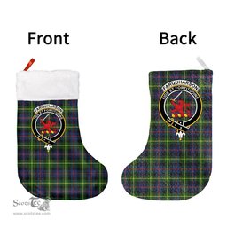 Scottish Farquharson Modern Clan Tartan Christmas Stocking - Crest Classic