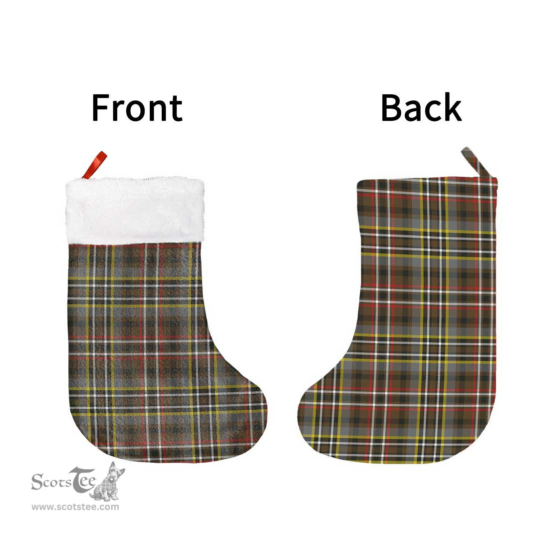 Scottish SCOTT GREEN WEATHERED Clan Tartan Christmas Stocking - Classic