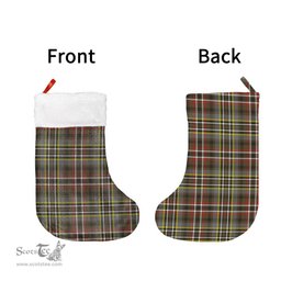 Scottish SCOTT GREEN WEATHERED Clan Tartan Christmas Stocking - Classic
