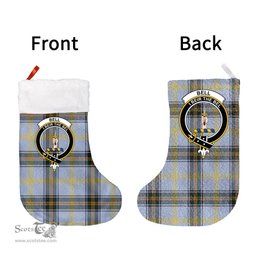 Scottish Bell of the Borders Clan Tartan Christmas Stocking - Crest Classic