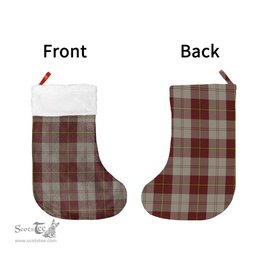 Scottish Cunningham Burgundy Dancers Clan Tartan Christmas Stocking - Classic