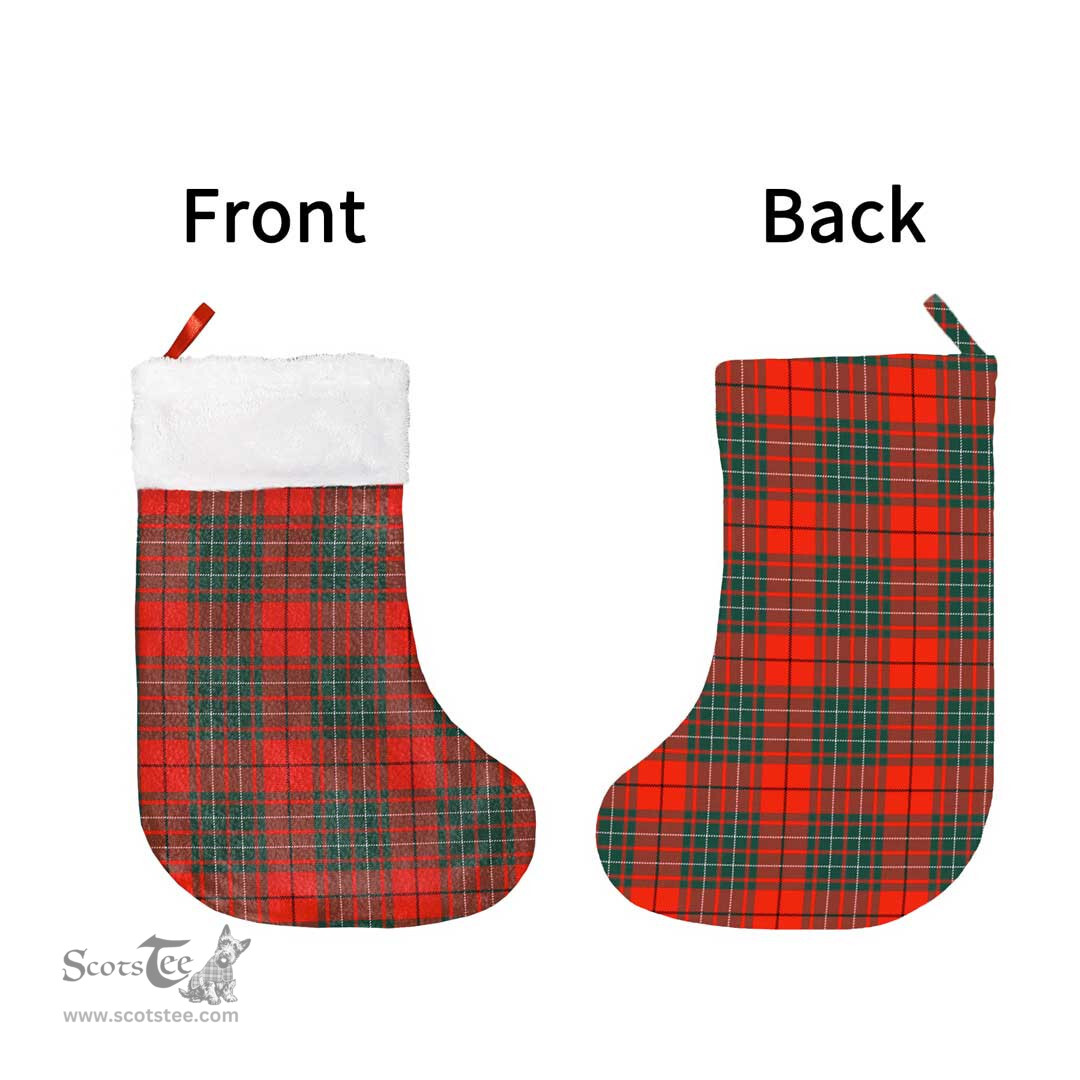 Scottish Cumming Modern Clan Tartan Christmas Stocking - Classic