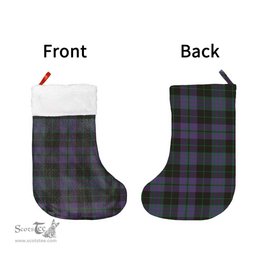 Scottish Clergy Green Clan Tartan Christmas Stocking - Classic