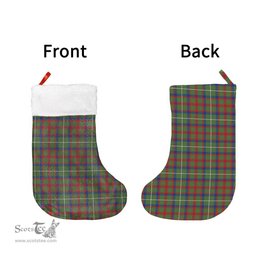 Scottish Shaw Green Modern Clan Tartan Christmas Stocking - Classic