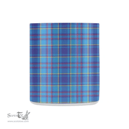 Scottish Mercer Family Crest and Blue Tartan Personalized Coffee Mugs Scotland Gifts Scottish Plaid Tartan Plaid