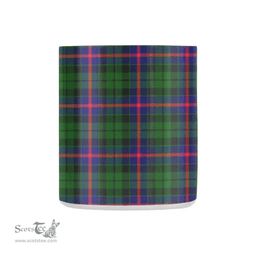 Scottish Morrison Family Crest and Green - Blue Tartan Personalized Coffee Mugs Scotland Gifts Scottish Plaid Tartan Plaid