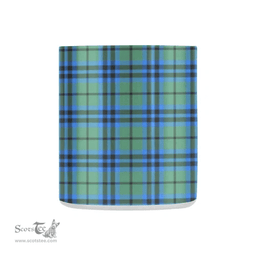 Scottish Falconer Family Crest and Blue - Green Tartan Personalized Coffee Mugs Scotland Gifts Scottish Plaid Tartan Plaid