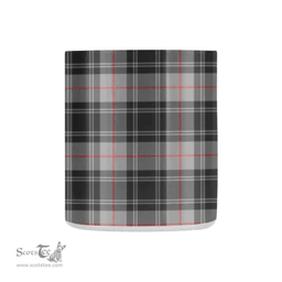 Scottish Moffat Family Crest and Black - Gray Tartan Personalized Coffee Mugs Scotland Gifts Scottish Plaid Tartan Plaid