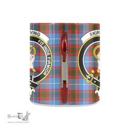 Scottish Skirving Family Crest Personalized Coffee Mugs Scotland Gifts Scottish Plaid Tartan Plaid