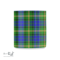 Scottish Maitland Family Crest and Green - Blue Tartan Personalized Coffee Mugs Scotland Gifts Scottish Plaid Tartan Plaid