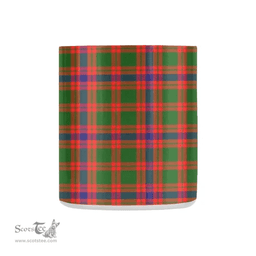 Scottish Skene Family Crest and Red - Green Tartan Personalized Coffee Mugs Scotland Gifts Scottish Plaid Tartan Plaid