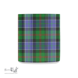 Scottish Paterson Family Crest and Blue - Green Tartan Personalized Coffee Mugs Scotland Gifts Scottish Plaid Tartan Plaid