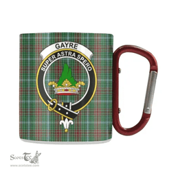 Scottish Gayre Family Crest and Green - Red Tartan Personalized Coffee Mugs Scotland Gifts Scottish Plaid Tartan Plaid