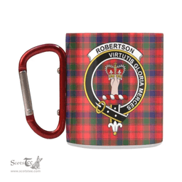 Scottish Robertson Family Crest and Red Tartan Personalized Coffee Mugs Scotland Gifts Scottish Plaid Tartan Plaid