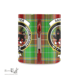 Scottish Baxter Family Crest Personalized Coffee Mugs Scotland Gifts Scottish Plaid Tartan Plaid