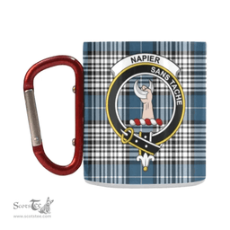 Scottish Napier Family Crest and Bluer - Write Tartan Personalized Coffee Mugs Scotland Gifts Scottish Plaid Tartan Plaid