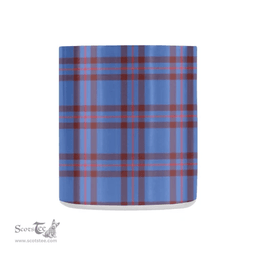 Scottish Elliot Family Crest and Blue Tartan Personalized Coffee Mugs Scotland Gifts Scottish Plaid Tartan Plaid