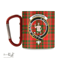 Scottish Livingstone Family Crest and Red Tartan Personalized Coffee Mugs Scotland Gifts Scottish Plaid Tartan Plaid