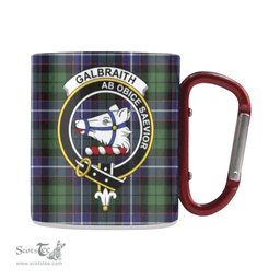 Scottish Galbraith Family Crest and Green - Blue Tartan Personalized Coffee Mugs Scotland Gifts Scottish Plaid Tartan Plaid