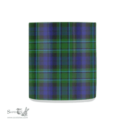 Scottish Maccallum Family Crest and Green - Blue Tartan Personalized Coffee Mugs Scotland Gifts Scottish Plaid Tartan Plaid