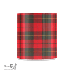 Scottish Wallace Weathered Family Crest and Red - Black Tartan Personalized Coffee Mugs Scotland Gifts Scottish Plaid Tartan Plaid