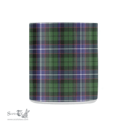 Scottish Galbraith Family Crest and Green - Blue Tartan Personalized Coffee Mugs Scotland Gifts Scottish Plaid Tartan Plaid