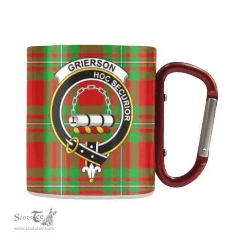 Scottish Grierson Family Crest Personalized Coffee Mugs Scotland Gifts Scottish Plaid Tartan Plaid
