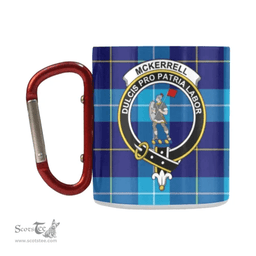 Scottish Mckerrell Family Crest and Blue Tartan Personalized Coffee Mugs Scotland Gifts Scottish Plaid Tartan Plaid