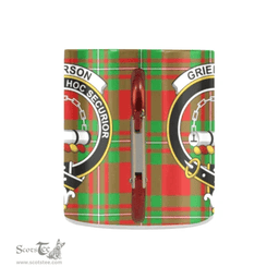 Scottish Grierson Family Crest Personalized Coffee Mugs Scotland Gifts Scottish Plaid Tartan Plaid