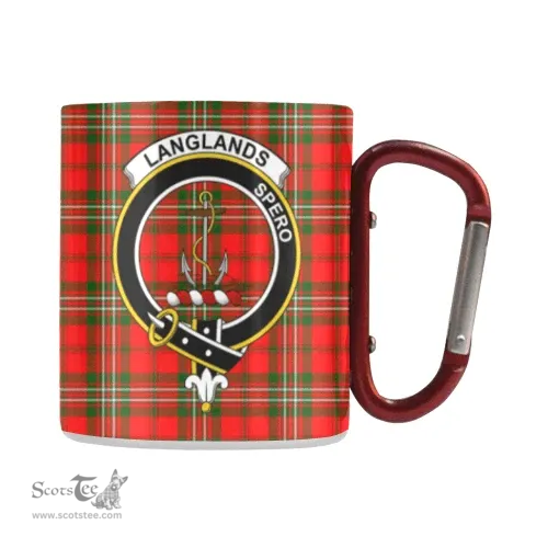 Scottish Langland s Family Crest Personalized Coffee Mugs Scotland Gifts Scottish Plaid Tartan Plaid