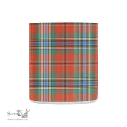 Scottish Maclean Of Duart Family Crest and Orange Tartan Personalized Coffee Mugs Scotland Gifts Scottish Plaid Tartan Plaid