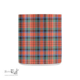 Scottish Macduff Family Crest and Orange - Green Tartan Personalized Coffee Mugs Scotland Gifts Scottish Plaid Tartan Plaid
