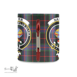 Scottish Nairn Family Crest and Bluer Tartan Personalized Coffee Mugs Scotland Gifts Scottish Plaid Tartan Plaid