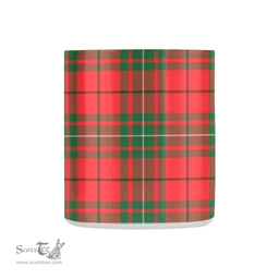 Scottish Macaulay Family Crest and Red - Green Tartan Personalized Coffee Mugs Scotland Gifts Scottish Plaid Tartan Plaid