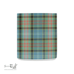 Scottish Paisley District Family Crest and Blue - Green Tartan Personalized Coffee Mugs Scotland Gifts Scottish Plaid Tartan Plaid