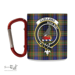 Scottish Clelland  Family Crest Personalized Coffee Mugs Scotland Gifts Scottish Plaid Tartan Plaid