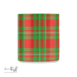 Scottish Macgregor Family Crest and Red - Green Tartan Personalized Coffee Mugs Scotland Gifts Scottish Plaid Tartan Plaid