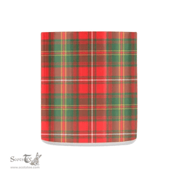 Scottish Hay Family Crest and Red - Green Tartan Personalized Coffee Mugs Scotland Gifts Scottish Plaid Tartan Plaid