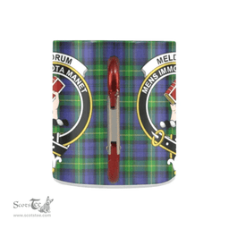 Scottish Meldrum Family Crest Personalized Coffee Mugs Scotland Gifts Scottish Plaid Tartan Plaid