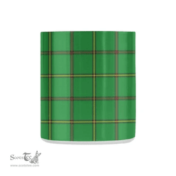 Scottish Don Tribe-Of-Mar Family Crest and Green Tartan Personalized Coffee Mugs Scotland Gifts Scottish Plaid Tartan Plaid