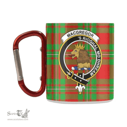 Scottish Macgregor Family Crest and Red - Green Tartan Personalized Coffee Mugs Scotland Gifts Scottish Plaid Tartan Plaid