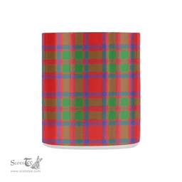 Scottish Mackintosh Family Crest and Red - Green Tartan Personalized Coffee Mugs Scotland Gifts Scottish Plaid Tartan Plaid