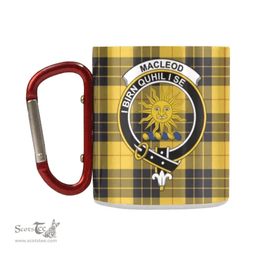 Scottish Macleod Of Lewis Family Crest and Yellow - Black Tartan Personalized Coffee Mugs Scotland Gifts Scottish Plaid Tartan Plaid