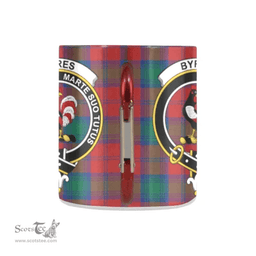 Scottish Byres Family Crest Personalized Coffee Mugs Scotland Gifts Scottish Plaid Tartan Plaid