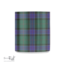 Scottish Sinclair Hunting Family Crest and Green - Blue Tartan Personalized Coffee Mugs Scotland Gifts Scottish Plaid Tartan Plaid