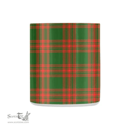 Scottish Menzies Green Family Crest and Red - Green Tartan Personalized Coffee Mugs Scotland Gifts Scottish Plaid Tartan Plaid