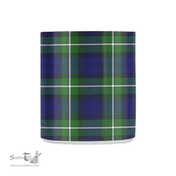 Scottish Forbes Family Crest and Green - Blue Tartan Personalized Coffee Mugs Scotland Gifts Scottish Plaid Tartan Plaid