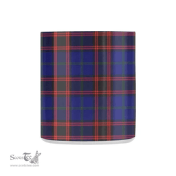Scottish Home Family Crest and Blue - Red Tartan Personalized Coffee Mugs Scotland Gifts Scottish Plaid Tartan Plaid