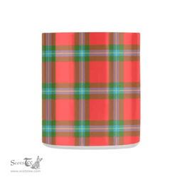 Scottish Maclaine Of Loch Buie Family Crest and Red Tartan Personalized Coffee Mugs Scotland Gifts Scottish Plaid Tartan Plaid