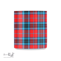 Scottish Mactavish Family Crest and Red - Blue Tartan Personalized Coffee Mugs Scotland Gifts Scottish Plaid Tartan Plaid